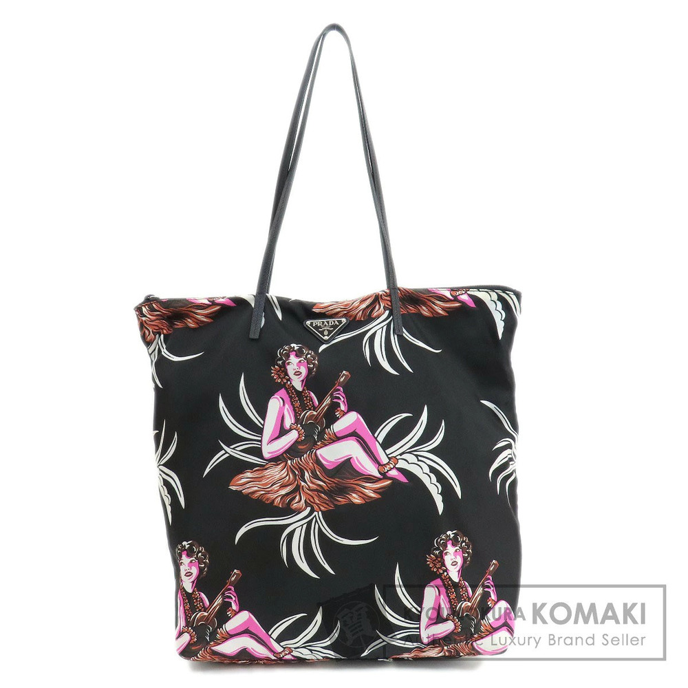 Prada Tessuto tote Shoulder Bag Black